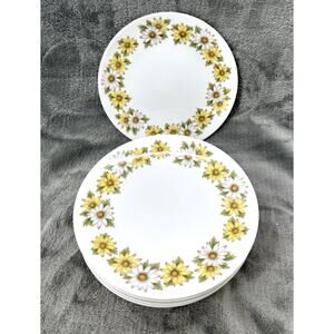 Vintage Noritake Cook'n Serve Marguerite Dessert/Bread Plate Daisies 6.25”